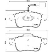 Слика 1 на комплет феродо, дискови кочници BREMBO XTRA LINE P 23 132X