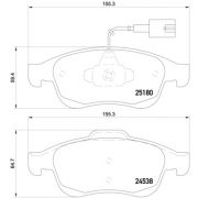 Слика 1 на комплет феродо, дискови кочници BREMBO XTRA LINE P 23 148X