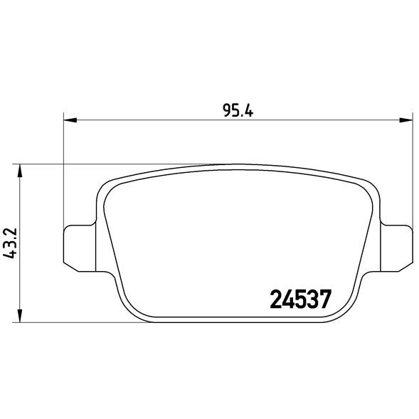 Слика на комплет феродо, дискови кочници BREMBO XTRA LINE P 24 075X за Ford Mondeo 4 Saloon 1.6 Ti - 125 коњи бензин