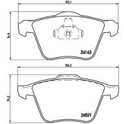 Слика 1 на комплет феродо, дискови кочници BREMBO XTRA LINE P 24 077X