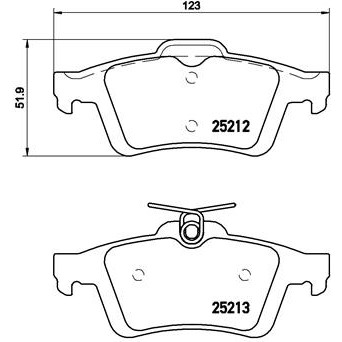 Слика на Комплет феродо, дискови кочници BREMBO XTRA LINE P 24 148X