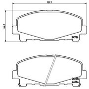 Слика 1 $на Комплет феродо, дискови кочници BREMBO XTRA LINE P 28 043X