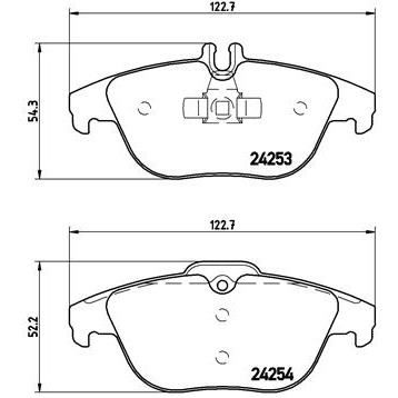 Слика на Комплет феродо, дискови кочници BREMBO XTRA LINE P 50 068X