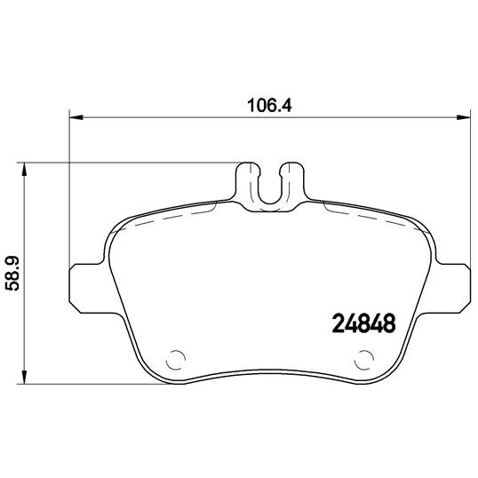 Слика на комплет феродо, дискови кочници BREMBO XTRA LINE P 50 091X за Mercedes GLA-class (x156) GLA 250 (156.944) - 211 коњи бензин