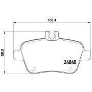 Слика 1 на комплет феродо, дискови кочници BREMBO XTRA LINE P 50 091X