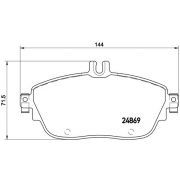 Слика 1 на комплет феродо, дискови кочници BREMBO XTRA LINE P 50 093X