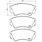 Слика 1 на комплет феродо, дискови кочници BREMBO XTRA LINE P 59 055X