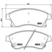 Слика 1 на комплет феродо, дискови кочници BREMBO XTRA LINE P 59 076X