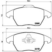 Слика 1 на комплет феродо, дискови кочници BREMBO XTRA LINE P 61 076X