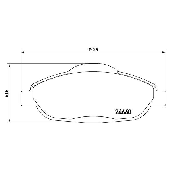 Слика на комплет феродо, дискови кочници BREMBO XTRA LINE P 61 101X за Peugeot 3008 1.6 HDi - 112 коњи дизел