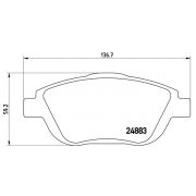 Слика 1 на комплет феродо, дискови кочници BREMBO XTRA LINE P 61 103X