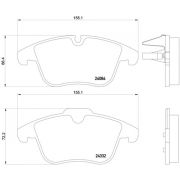 Слика 1 на комплет феродо, дискови кочници BREMBO XTRA LINE P 61 106X