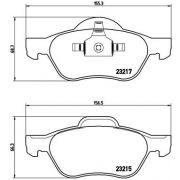 Слика 1 на комплет феродо, дискови кочници BREMBO XTRA LINE P 68 048X