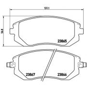 Слика 1 на комплет феродо, дискови кочници BREMBO XTRA LINE P 78 013X