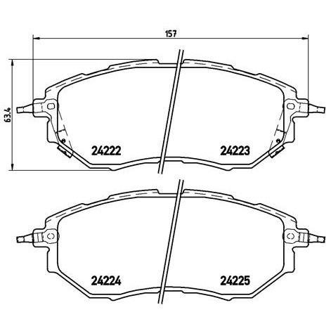 Слика на Комплет феродо, дискови кочници BREMBO XTRA LINE P 78 017X