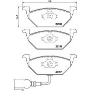 Слика 1 на комплет феродо, дискови кочници BREMBO XTRA LINE P 85 072X