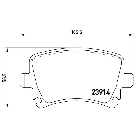 Слика на комплет феродо, дискови кочници BREMBO XTRA LINE P 85 073X за VW Caddy 3 Box 1.9 TDI 4motion - 105 коњи дизел