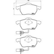 Слика 1 на комплет феродо, дискови кочници BREMBO XTRA LINE P 85 085X