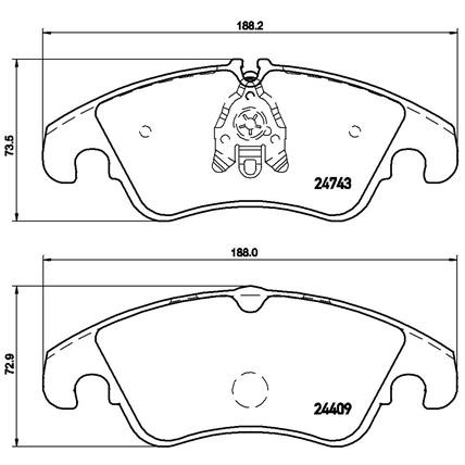 Слика на комплет феродо, дискови кочници BREMBO XTRA LINE P 85 098X за Audi A4 Avant (8K5, B8) 2.0 TDI - 150 коњи дизел