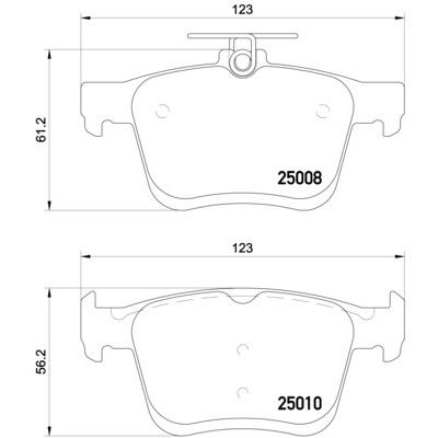 Слика на комплет феродо, дискови кочници BREMBO XTRA LINE P 85 125X за Audi A3 (8V1) S3 quattro - 310 коњи бензин