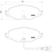 Слика 1 на комплет феродо, дискови кочници BREMBO XTRA LINE P 85 126X