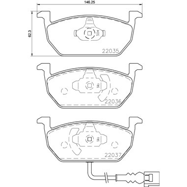 Слика на комплет феродо, дискови кочници BREMBO XTRA LINE P 85 137X за VW Jetta 7 Sportwagon (BA5) 1.5 TSI - 130 коњи бензин