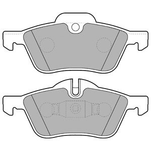 Слика на комплет феродо, дискови кочници DELPHI LP1657 за Mini Convertible (R52) One - 90 коњи бензин