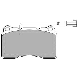 Слика на Комплет феродо, дискови кочници DELPHI LP2045