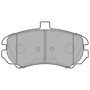 Слика на Комплет феродо, дискови кочници DELPHI LP2150
