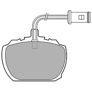 Слика на Комплет феродо, дискови кочници DELPHI LP216