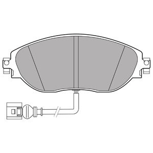 Слика на комплет феродо, дискови кочници DELPHI LP3389 за VW Passat 8 (3G2) 1.4 TSI - 150 коњи бензин