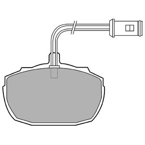 Слика на Комплет феродо, дискови кочници DELPHI LP426