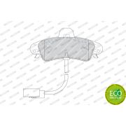 Слика 2 на комплет феродо, дискови кочници FERODO PREMIER ECO FRICTION FDB1753