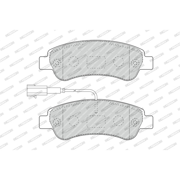 Слика на комплет феродо, дискови кочници FERODO PREMIER ECO FRICTION FVR4910 за Citroen Relay VAN 2.2 HDi 110 - 110 коњи дизел