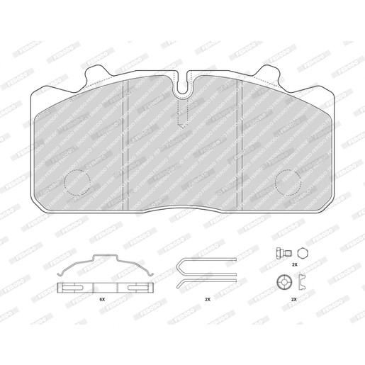 Слика на Комплет феродо, дискови кочници FERODO PREMIER FCV4283B