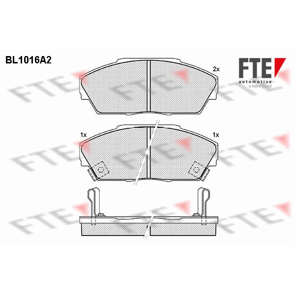 Слика на Комплет феродо, дискови кочници FTE BL1016A2