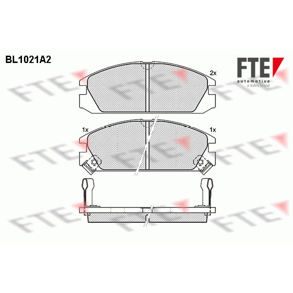 Слика на Комплет феродо, дискови кочници FTE BL1021A2