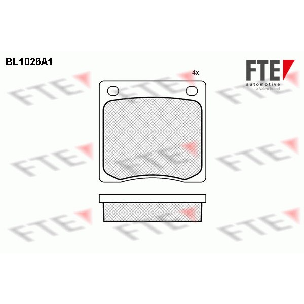 Слика на Комплет феродо, дискови кочници FTE BL1026A1