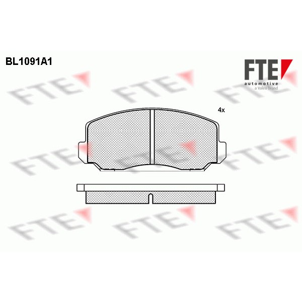 Слика на Комплет феродо, дискови кочници FTE BL1091A1