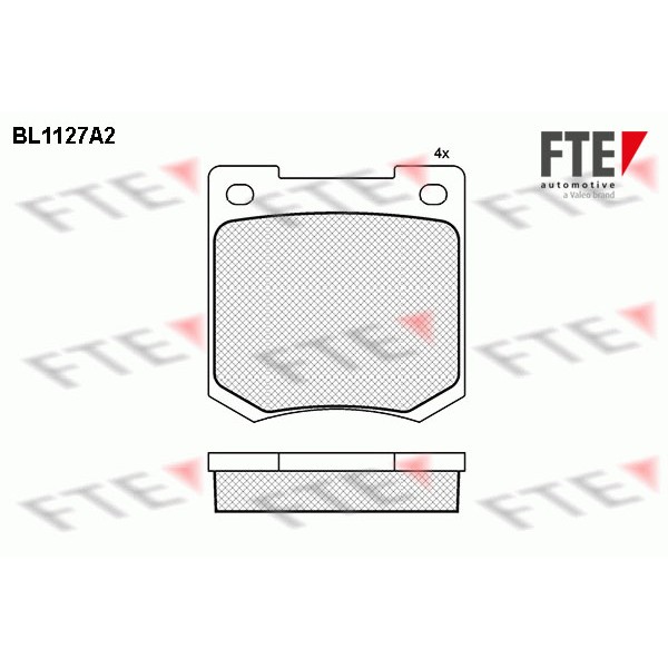 Слика на Комплет феродо, дискови кочници FTE BL1127A2