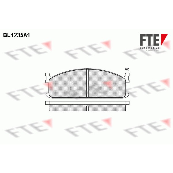 Слика на Комплет феродо, дискови кочници FTE BL1235A1