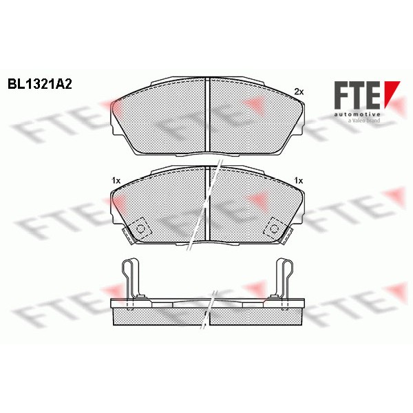 Слика на Комплет феродо, дискови кочници FTE BL1321A2