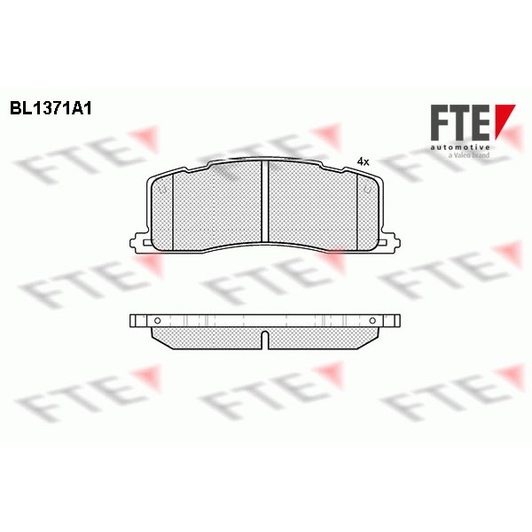 Слика на Комплет феродо, дискови кочници FTE BL1371A1