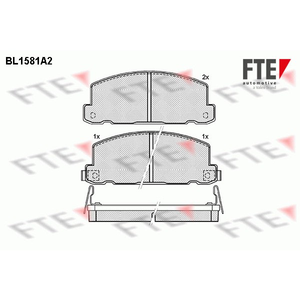 Слика на Комплет феродо, дискови кочници FTE BL1581A2