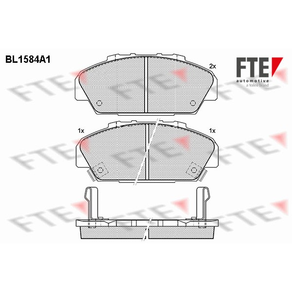 Слика на Комплет феродо, дискови кочници FTE BL1584A1