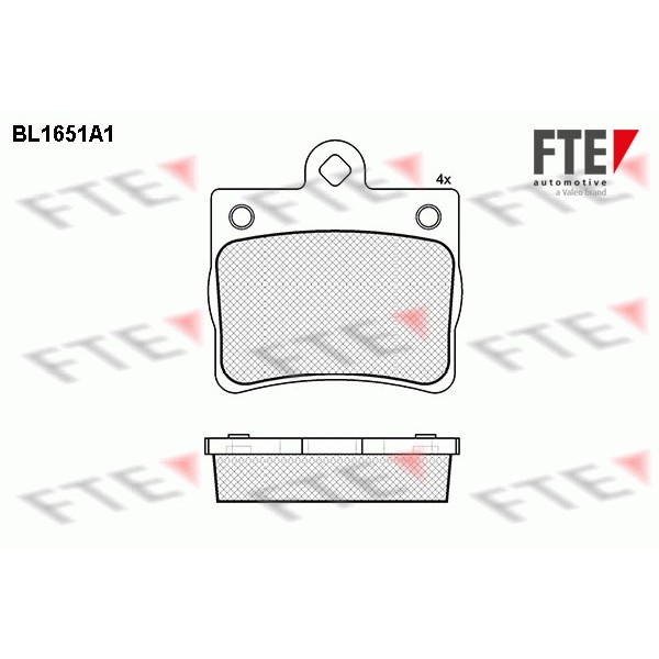 Слика на Комплет феродо, дискови кочници FTE BL1651A1