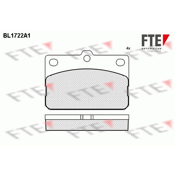 Слика на Комплет феродо, дискови кочници FTE BL1722A1