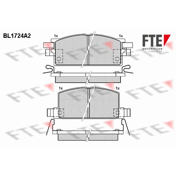 Слика на Комплет феродо, дискови кочници FTE BL1724A2