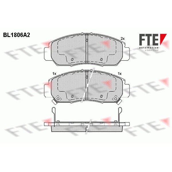 Слика на Комплет феродо, дискови кочници FTE BL1806A2