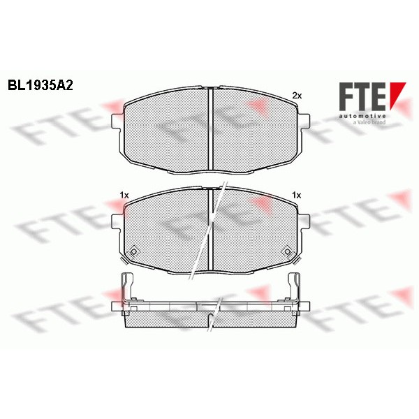 Слика на комплет феродо, дискови кочници FTE BL1935A2 за Hyundai i30 CW 1.6 - 116 коњи бензин